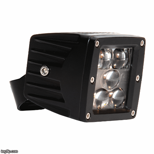 75003 - 3″ Cube Light Kit, .Driving/Spot Pattern, Yellow SAE/DOT Compliant