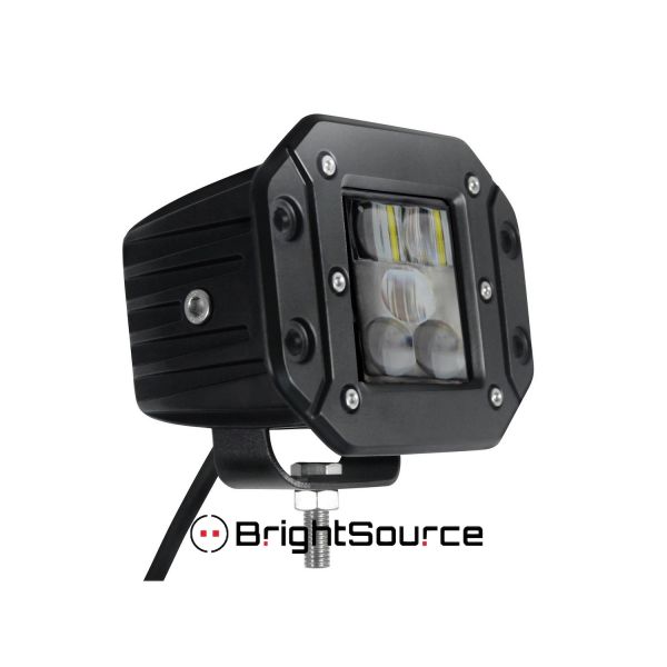 75002F - 3″ Cube Light Kit, (Flush Mount), Fog Pattern, SAE/DOT Compliant