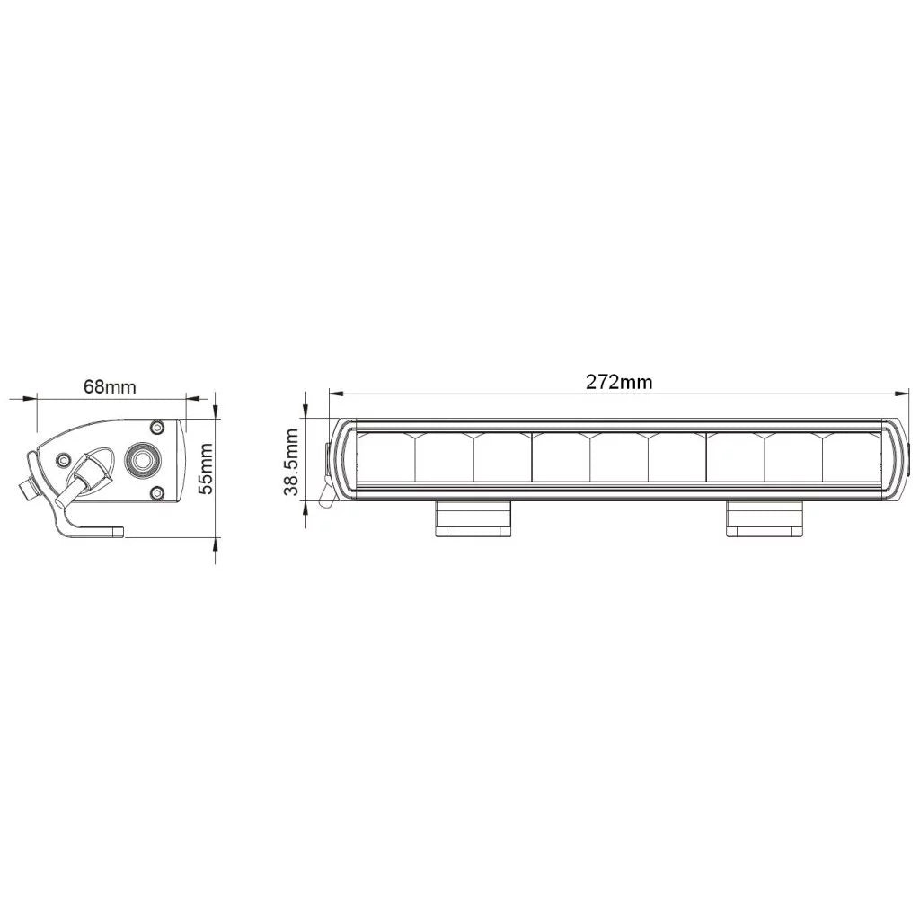 771102 - 10” Titanium E-Marked Single Row