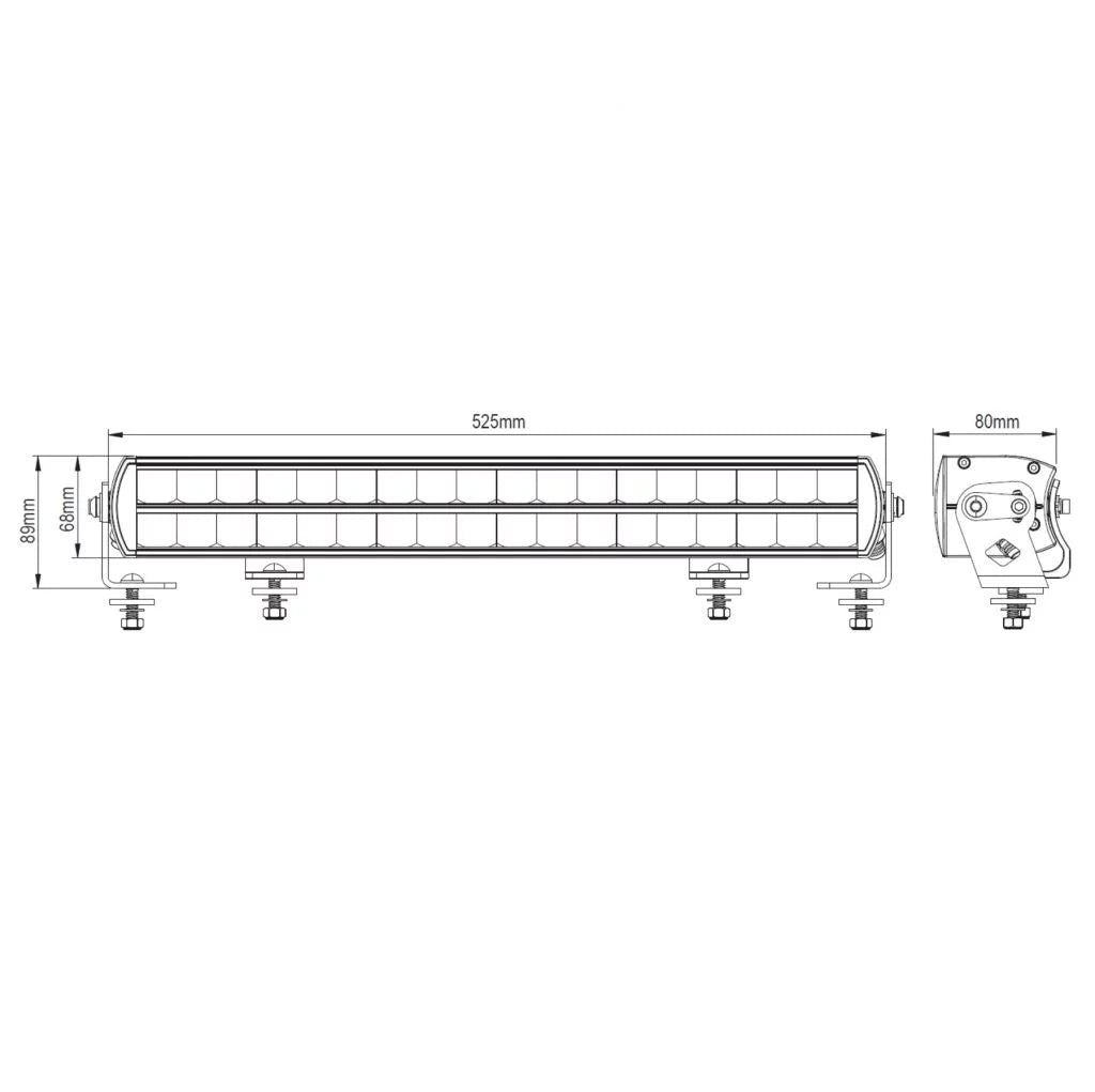 772202 - 20” Titanium Double Row Light Bar