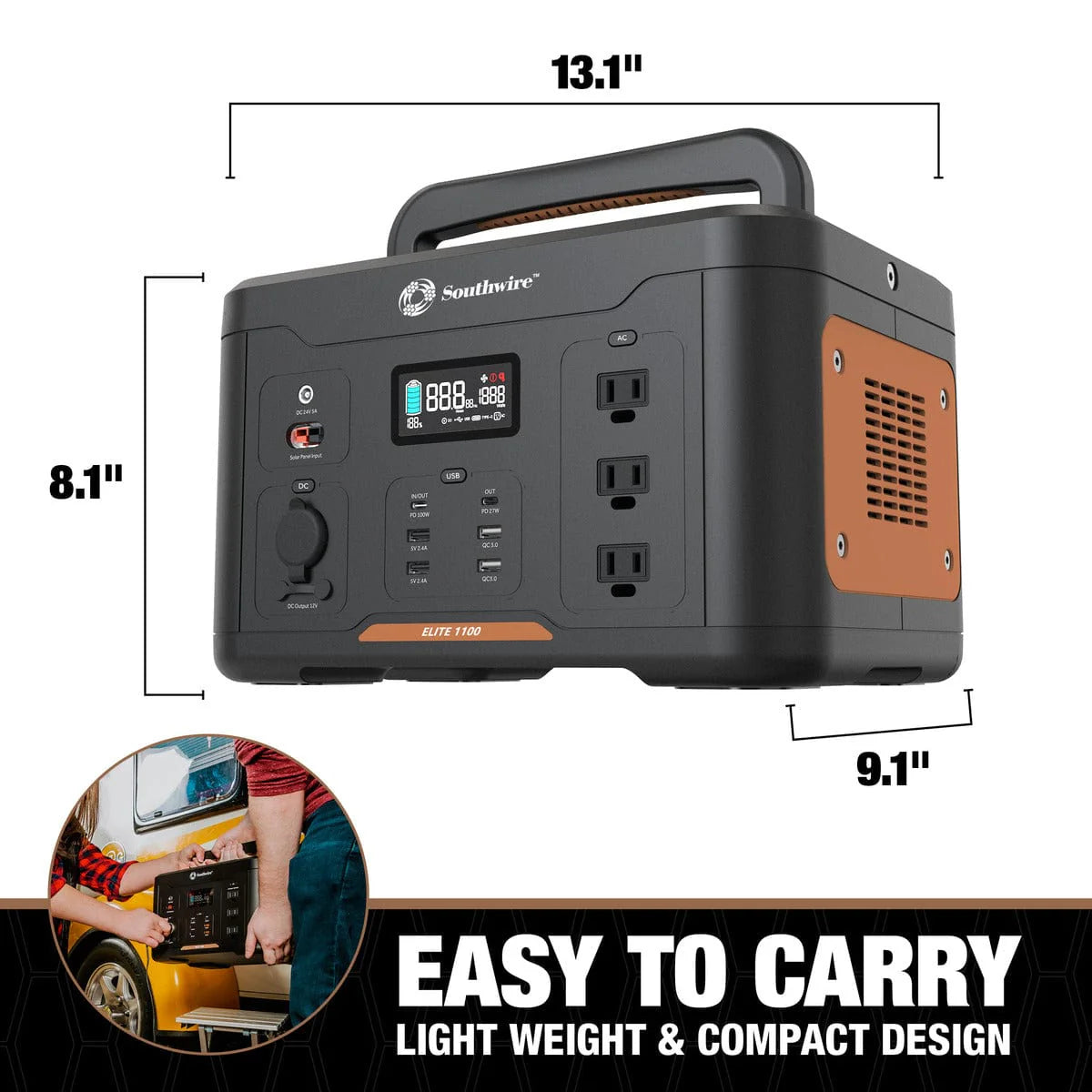 Southwire Elite 1100 Series Portable Power Station - 53253