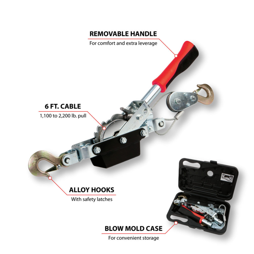 1 Ton Compact Cable Power Puller W4003